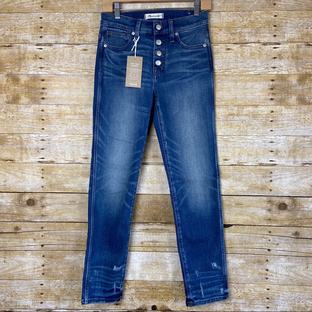 Madewell Slim Straight Jeans Button-Front Edition - Picture 8 of 11